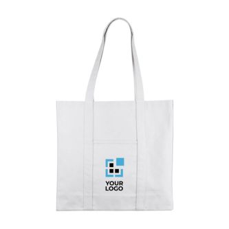 Sac grand format en coton recyclé avec poignées longues 360 g/m2