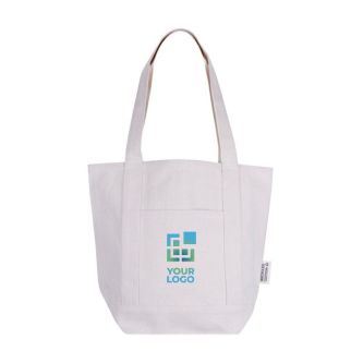 Sac en coton recyclé avec poche extérieure d'un côté