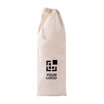 Sac pour baguette en coton recyclé avec fermeture à cordon