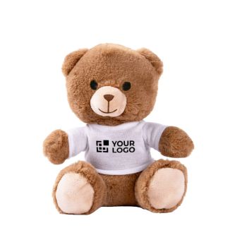 Petit ours en peluche avec t-shirt blanc à personnaliser