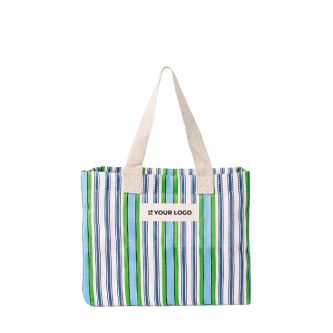 Sac en polypropylène à rayures, finition mate 200 g/m²