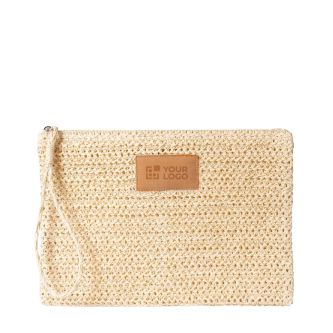 Trousse en papier et polyester avec étiquette pour marquage