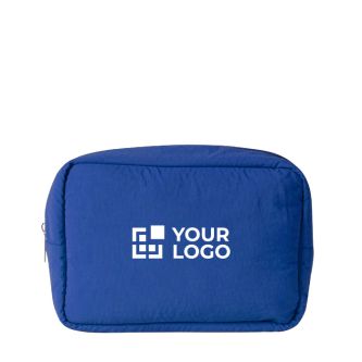 Trousse en nylon et polyester avec fermeture éclair assortie