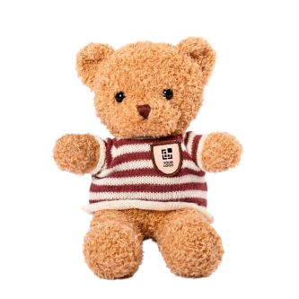 Ours en peluche avec pull en maille personnalisable