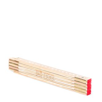Règle pliante de charpentier en bois de 2 mètres