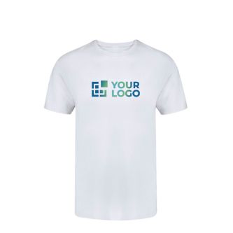 T-shirt enfant blanc à col rond 100% coton 160 g/m² avec zone d'impression