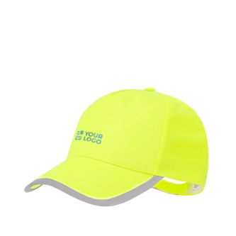 Casquette fluorescente pour enfant en polyester avec fermeture velcro