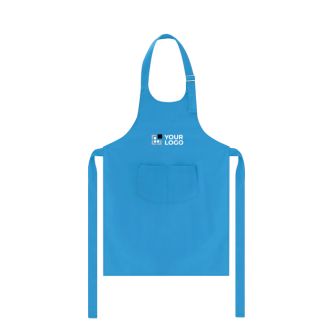Tablier pour enfants en coton et polyester avec double poche frontale