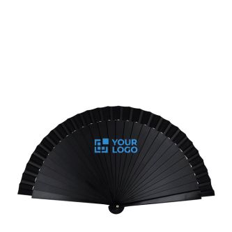 Éventail élégant et léger unicolore en tissu de polyester