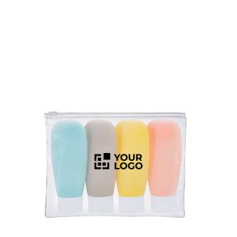 Flacons pour organiser les liquides et soins personnels dans un étui