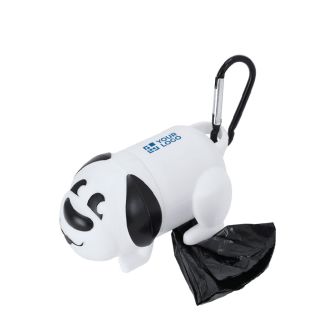 Distributeur de 15 sacs pour animaux en forme de chien