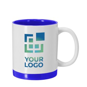 Tasse en céramique avec détails colorés pour sublimation 350 ml