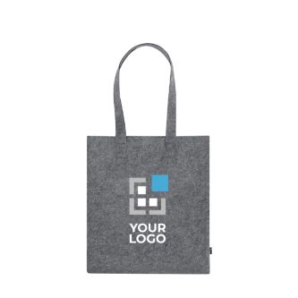 Sac en feutre recyclé avec longues anses en couleurs classiques