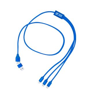 Câble de charge en matériaux recyclés avec plusieurs connecteurs