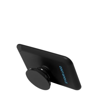 Porte-cartes pour mobile avec support et attache amovible et ajustable