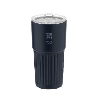 Verre en acier inoxydable recyclé avec design en relief 500 ml