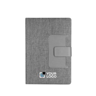 Carnet en RPET avec poche pour cartes A5, pages lignées