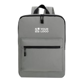 Sac à dos pour ordinateur en PU souple avec poche frontale 15''