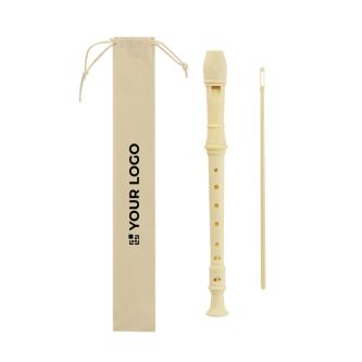 Flûte en plastique démontable en 3 parties avec housse non-tissée