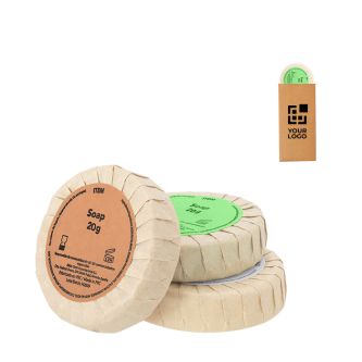 Set de savons emballés individuellement avec 3 parfums différents