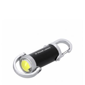 Lampe torche rechargeable avec mousqueton et 7 modes d’éclairage