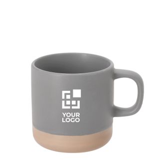 Tasse en céramique finition mate avec base non émaillée 350 ml