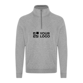 Sweat unisexe en molleton gratté 280 g/m² à demi-zip
