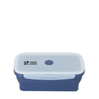 Boîte repas pliable avec couvercle translucide et fermeture 1,2 L