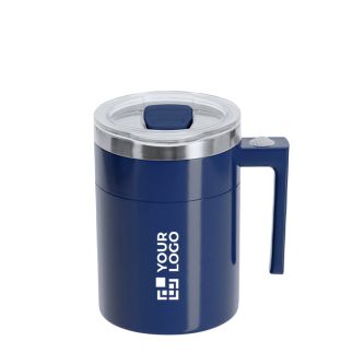 Tasse mélangeuse en acier inoxydable avec couvercle coulissant 400 ml