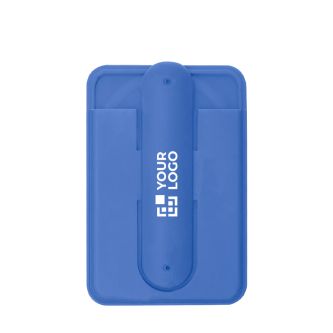 Porte-carte en silicone avec support de téléphone et poignées pliables