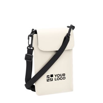 Sac bandoulière en similicuir avec fermeture velcro et sangle réglable