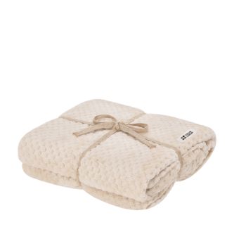 Plaid en polyester à motif losanges pour canapé 240 g/m²