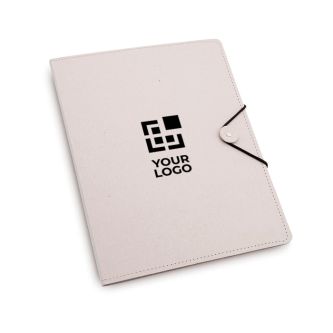 Chemise en carton recyclé avec bloc-notes à feuilles lignées