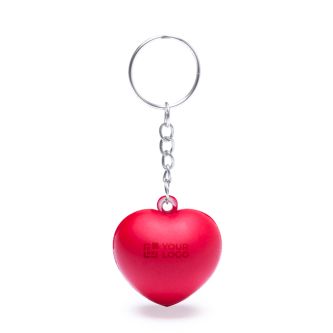 Porte-clés avec anti-stress en forme de cœur à personnaliser