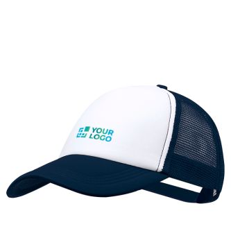 Casquette trucker en polyester 5 panneaux avec fermeture ajustable