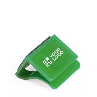 Cache caméra publicitaire en forme de clip avec zone d'impression