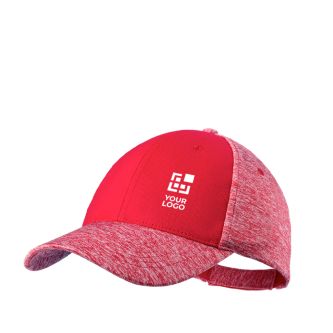 Casquette disponible dans des coloris chinés couleur bleu