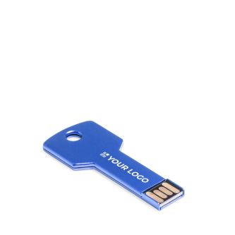 Clé USB fabriquée en aluminium coloré en forme de clé