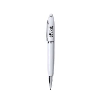Stylo USB en métal à ouverture pivotante avec encre bleue