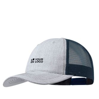 Casquette en polyester avec maille colorée à l’arrière