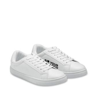 Chaussures légères en cuir synthétique avec semelle en caoutchouc 