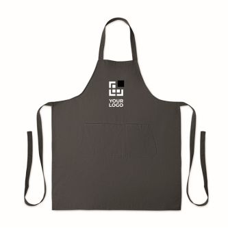 Tablier avec poches avant et ajustable au niveau du cou 240 g/m2