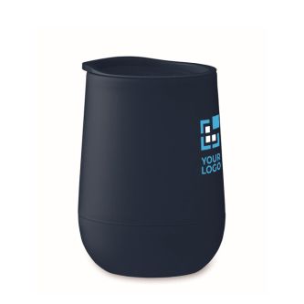 Gobelet à emporter double paroi avec couvercle coulissant