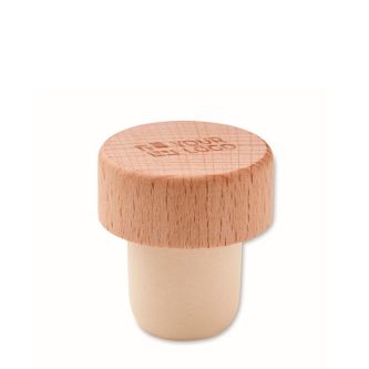 Bouchon idéal pour bouteilles de vin en bois de hêtre