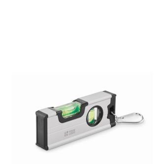 Niveau à bulle double avec base magnétique et mousqueton de transport