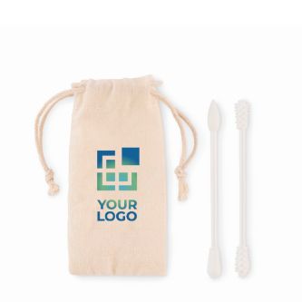 Set de 2 cotons-tiges en silicone réutilisables et lavables