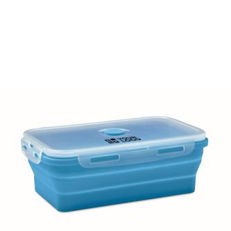 Boîte repas pliable en silicone colorée, capacité 1200 ml