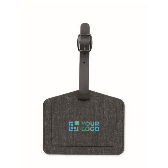 Étiquette à bagages en PU et RPET pour appareils Apple®