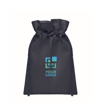 Petit sac cadeau à cordon unicolore en RPET 20 x 30 cm