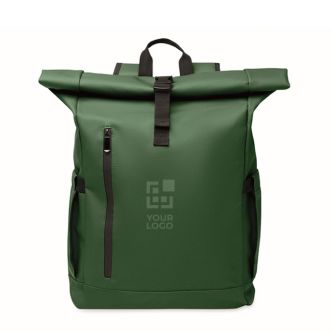Sac à dos roll-top pour ordinateur portable avec sangle trolley 15''